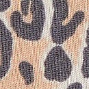 Logo Cotton High-Leg Thong Panty, Praline Leopard Print, swatch