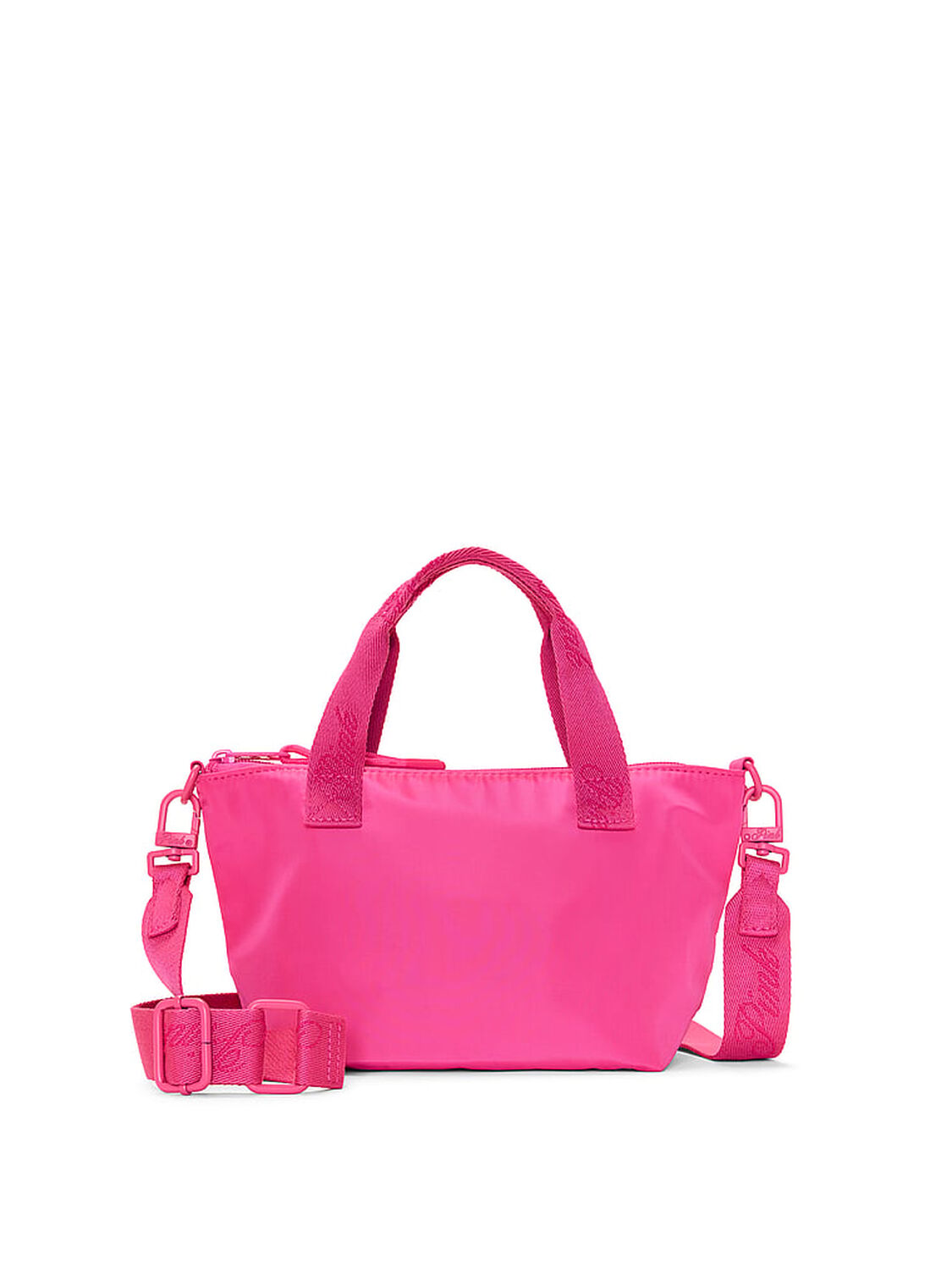 vs Pink Mini Crossbody Nylon Tote Bag Pink Twirl 1 of 4 