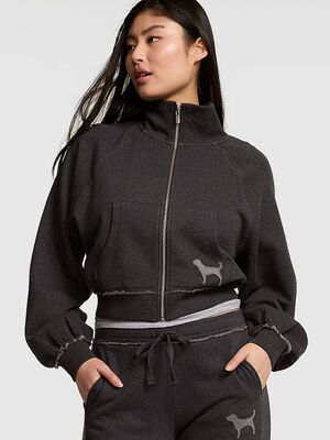 Campus Terry&trade; Mock-Neck Full-Zip Sweatshirt