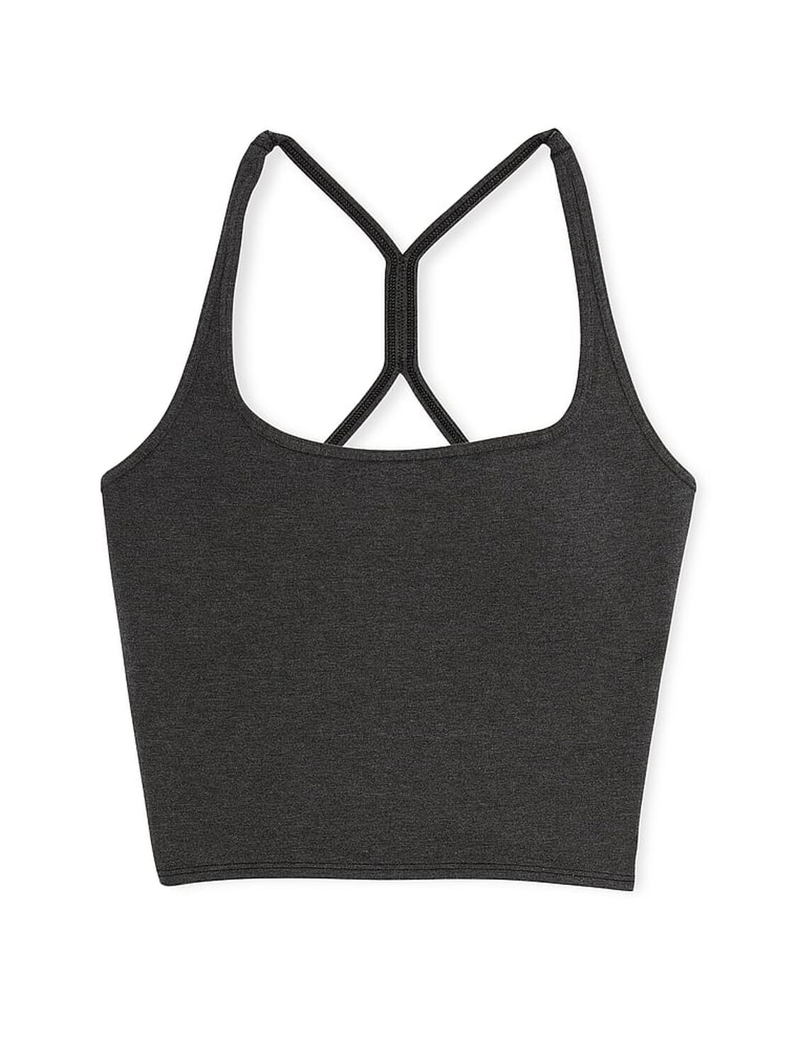 vs Pink All-Day Cotton Tank Top Charcoal Heather Grey 3 of 3 