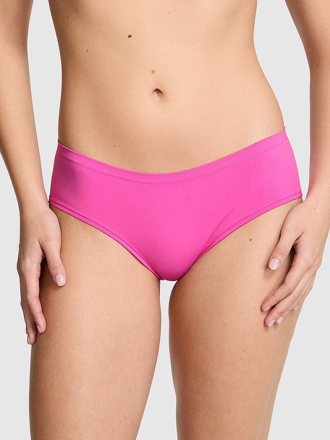 vs Pink Seamless Hiphugger Panty Sizzling Strawberry 1 of 3 