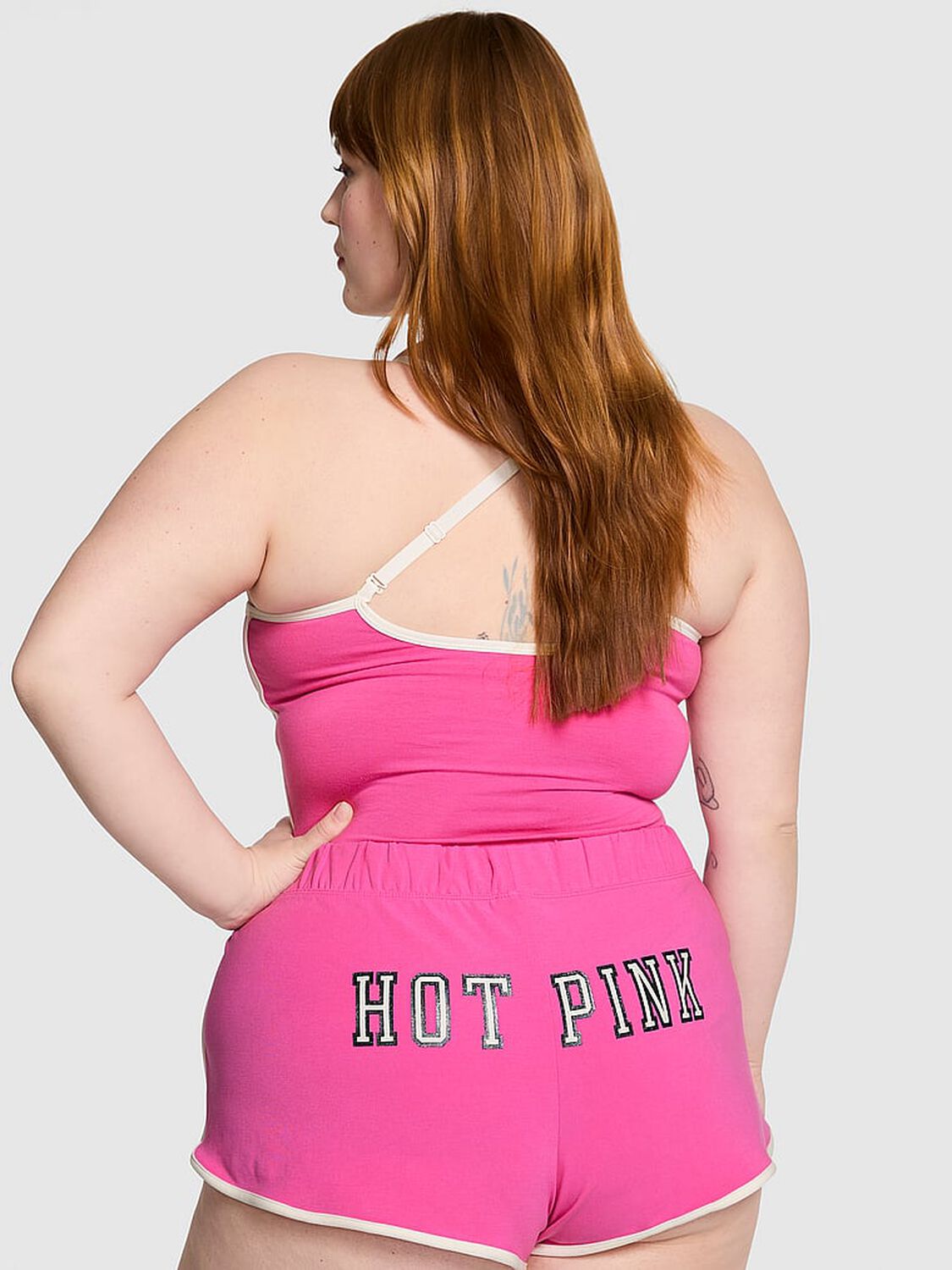 vs Pink Soft Modal Micro Shorts Pink Gossip Glitter 2 of 3 