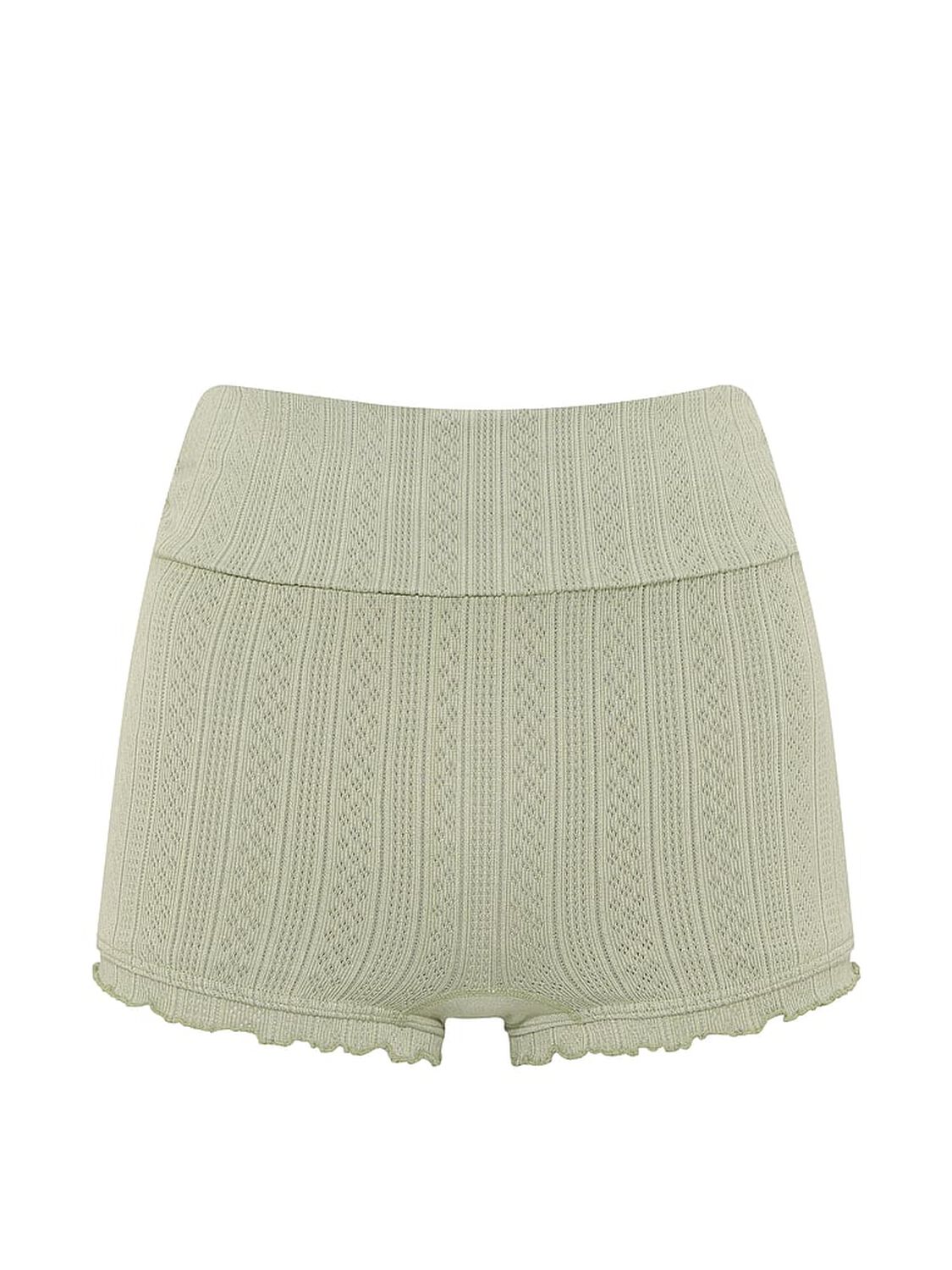 pink Pink AnyWear Foldover Shorts Slate Green 3 of 3 