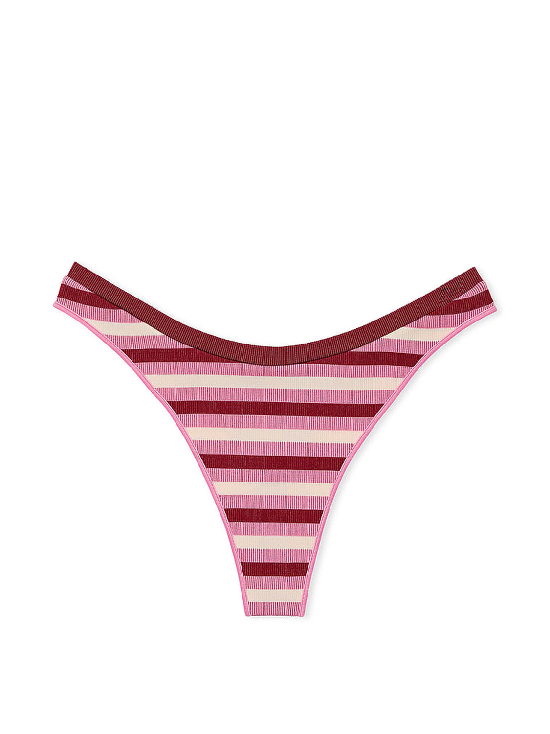 pink Pink Seamless High-Leg Thong Panty 3 of 3 