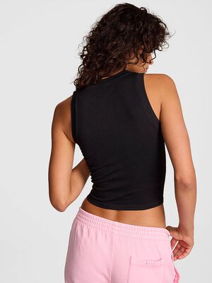Soft Seamless High-Neck Cropped Tank