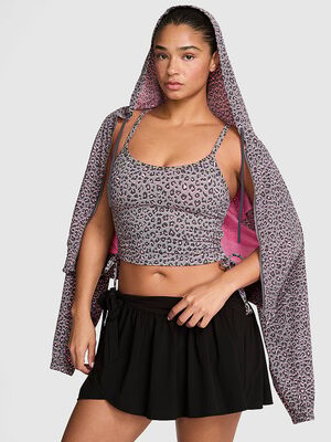 PINK Relay&trade; Side-Ruched Cropped Bra Tank