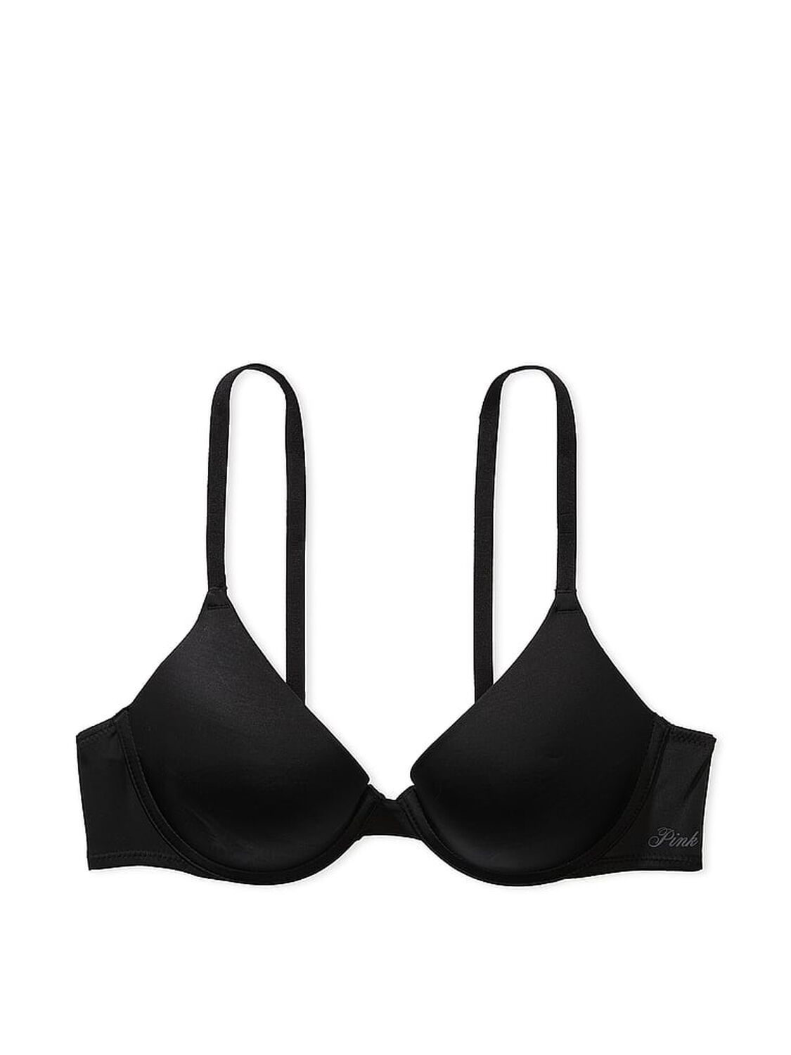 vs Pink Wear Everywhere Wear Everywhere Push-Up Bra Pure Black 3 of 3 