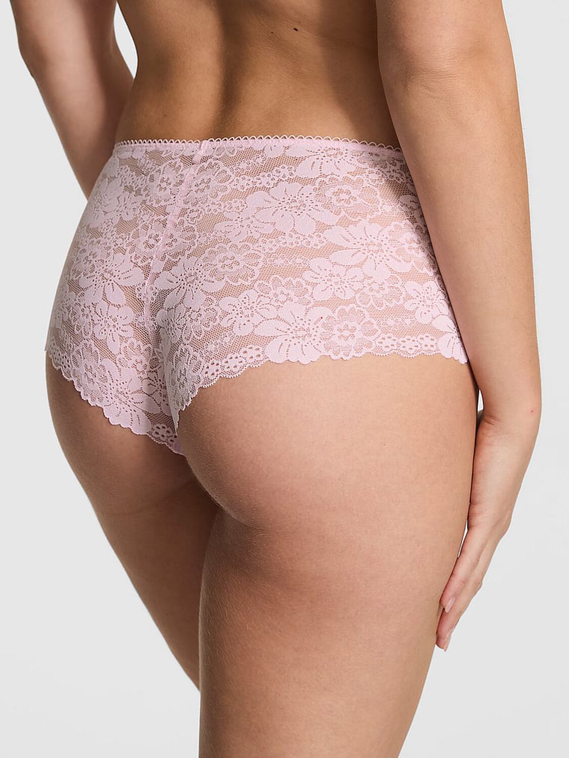 vs Pink No-Show Cheeky Panty Pink Tulip 2 of 3 