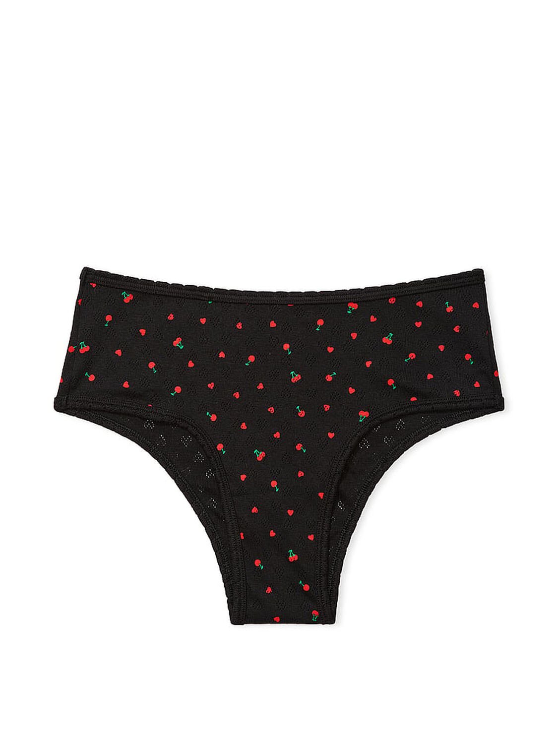 vs Pink Cotton Cheeky Panty Black Cherry Heart Print 4 of 4 