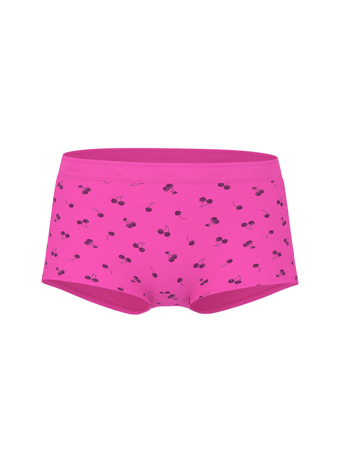 vs Pink Logo Cotton Boyshort Panty Sizzling Strawberry Cherry Print 3 of 3 