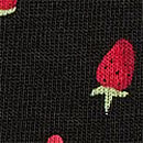 Logo Cotton Hiphugger Panty, Black Strawberry Print, swatch