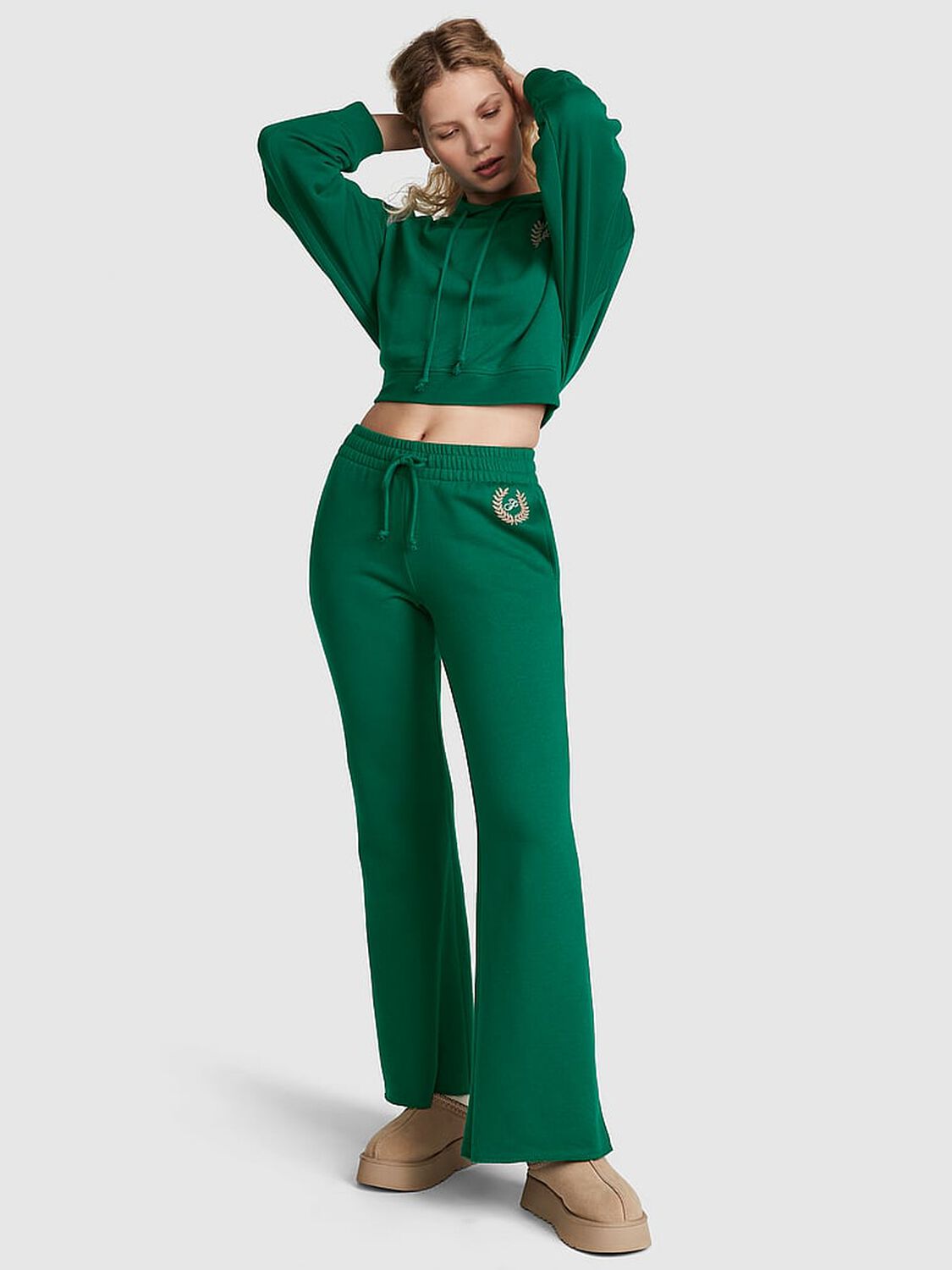 vs Pink Everyday Fleece High-Waist Flare Sweatpants 1 of 5 