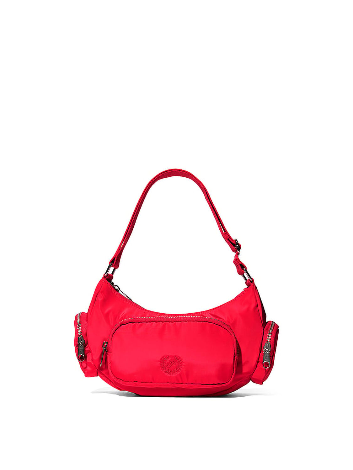 vs Pink PINK Pocket Shoulder Bag Bright Vermilion Nylon 1 of 4 