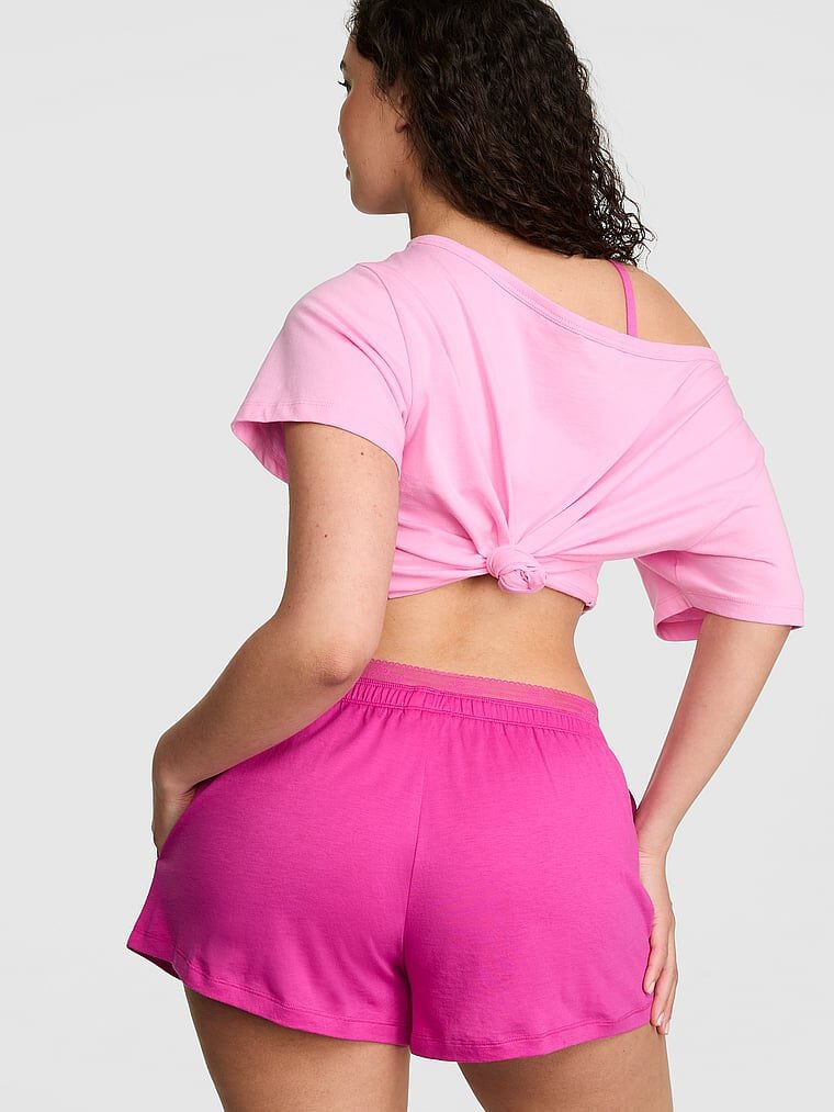Light as Air Jersey Shorts Pink Fire | Victoria's Secret Australia