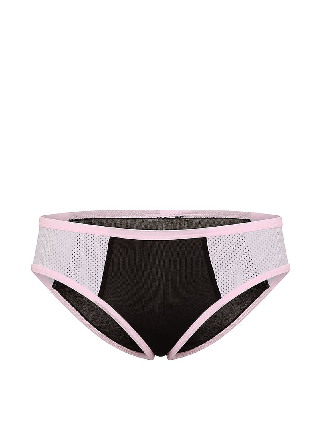 vs Pink Cotton Cheeky Panty Black With Pink Tulip Trim 3 of 3 