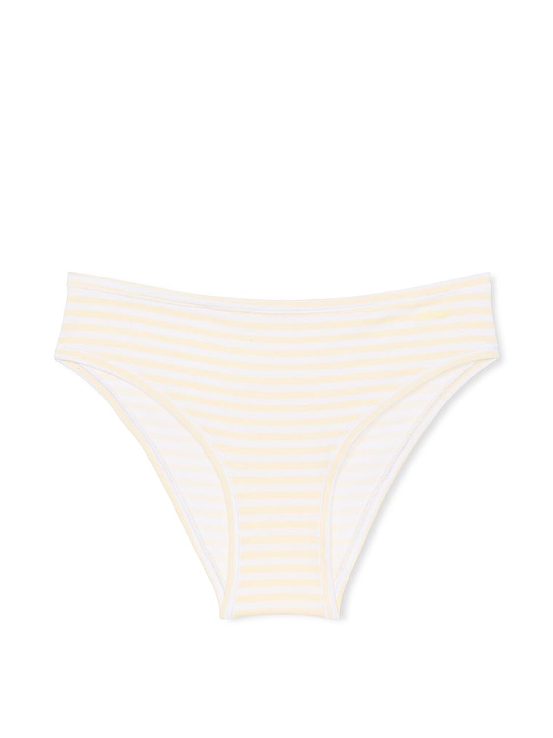 vs Pink Cotton Cheeky Panty Mellow Yellow White Stripe Print 3 of 3 