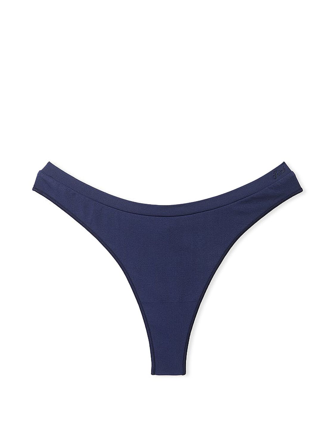 vs Pink Seamless High-Leg Thong Panty Midnight Navy 3 of 3 