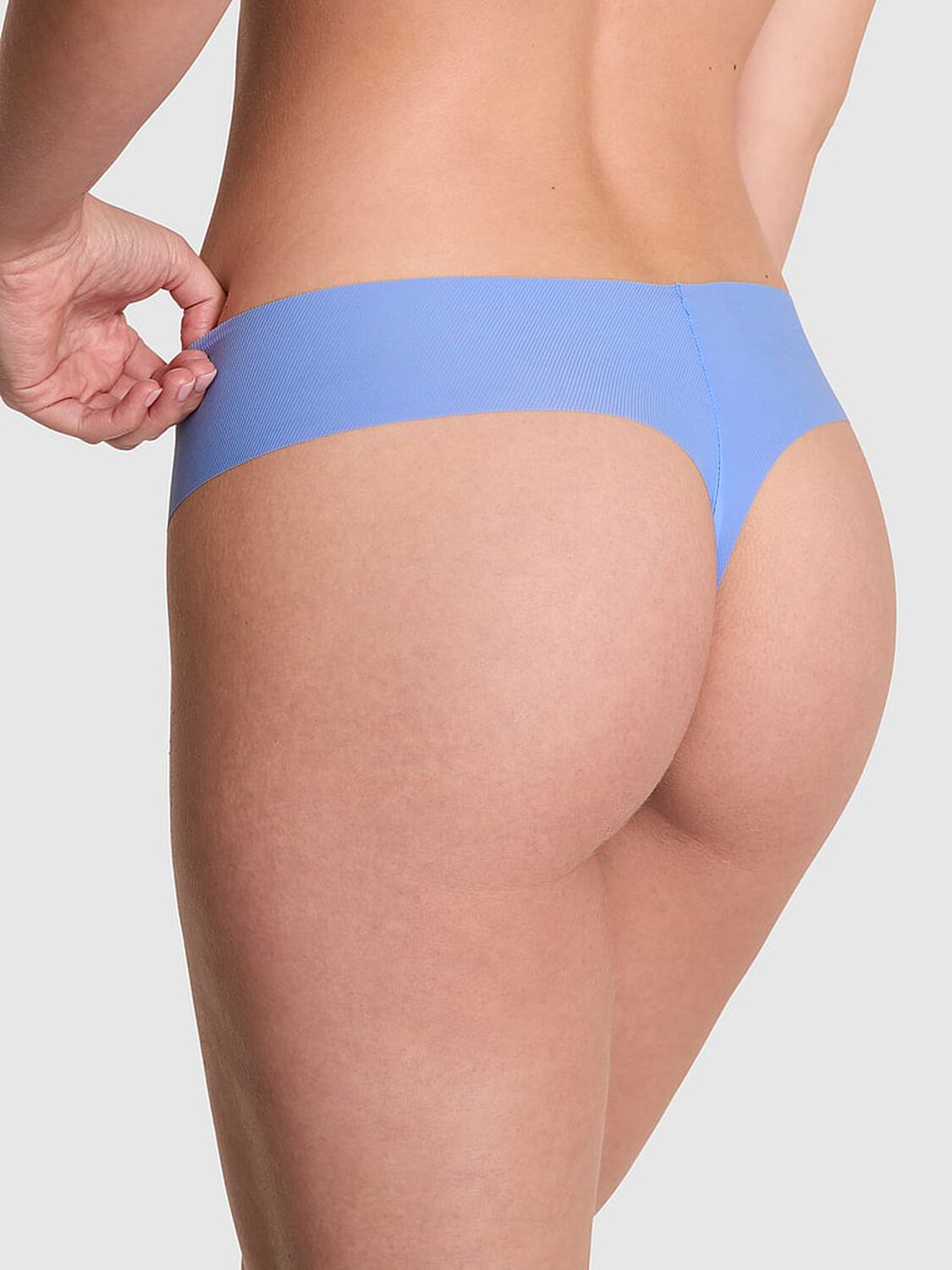 vs Pink No-Show Thong Panty Seascape Blue 2 of 3 