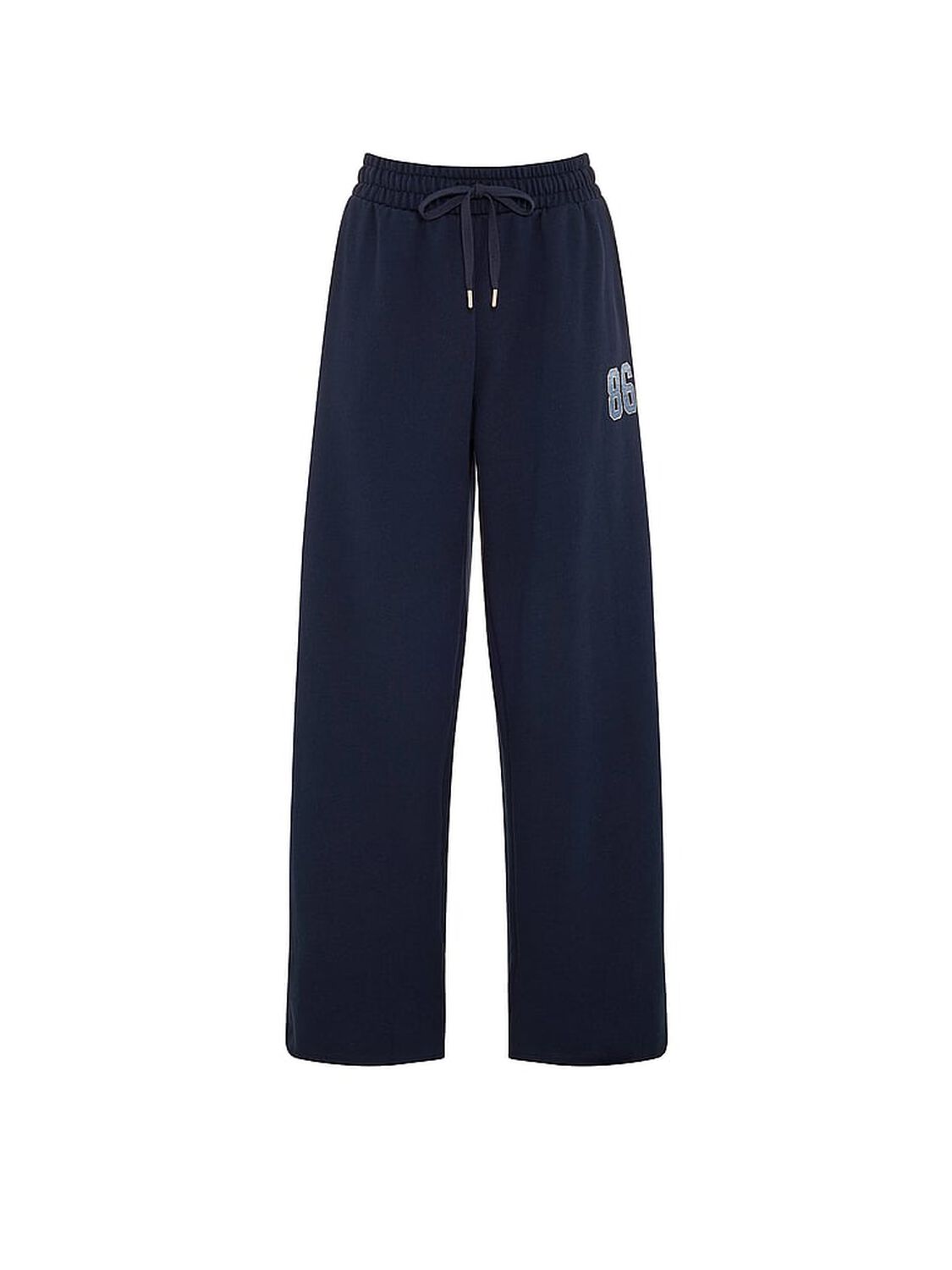 vs Pink Campus Fleece&trade; Wide-Leg Split-Hem Sweatpants Noir Navy 3 of 4 