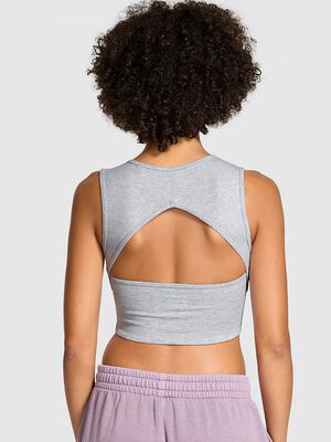 All-Day Cotton Henley Scoop Bra