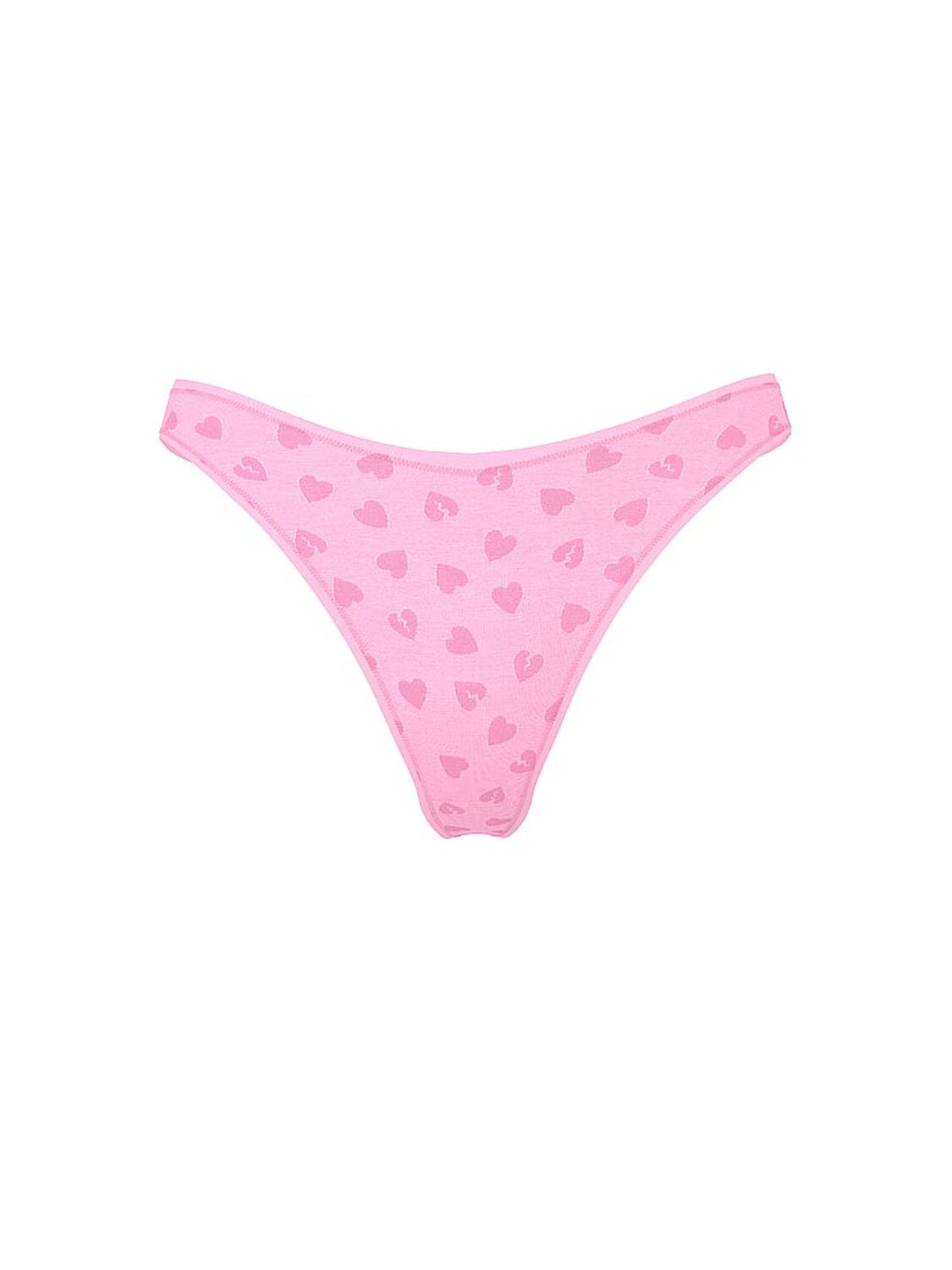 vs Pink Cotton High-Leg Thong Panty Pink Lollipop 3 of 3 