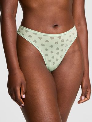 Cotton High-Leg Thong Panty