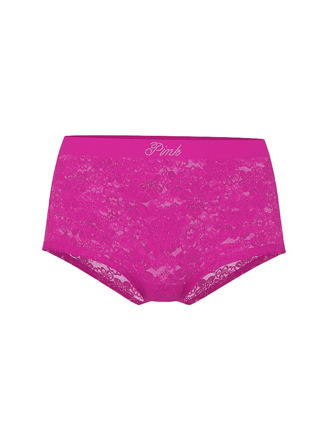 vs Pink Lacie Logo Boyshort Panty Pink Fire 3 of 3 