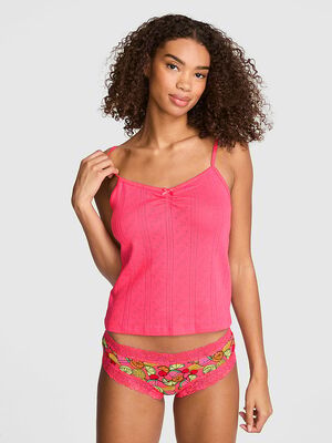 Pointelle Sweetheart Cami