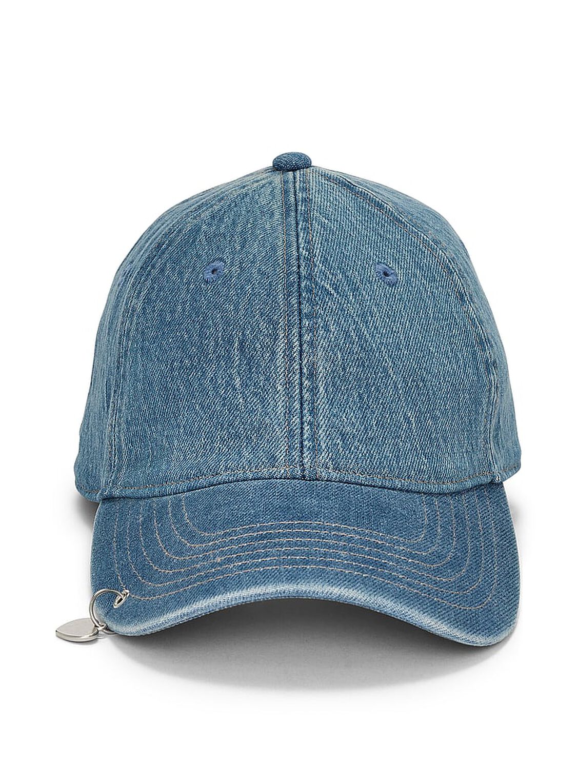 vs Pink Baseball Hat Denim With Charm 2 of 3 