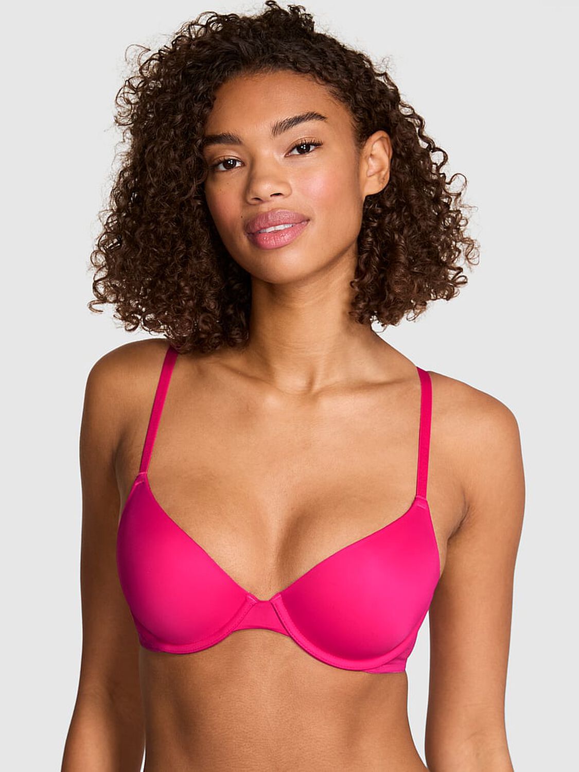 vs Pink Wear Everywhere Wear Everywhere Lightly Lined Full Coverage T-Shirt Bra Hot Stuff 1 of 3 