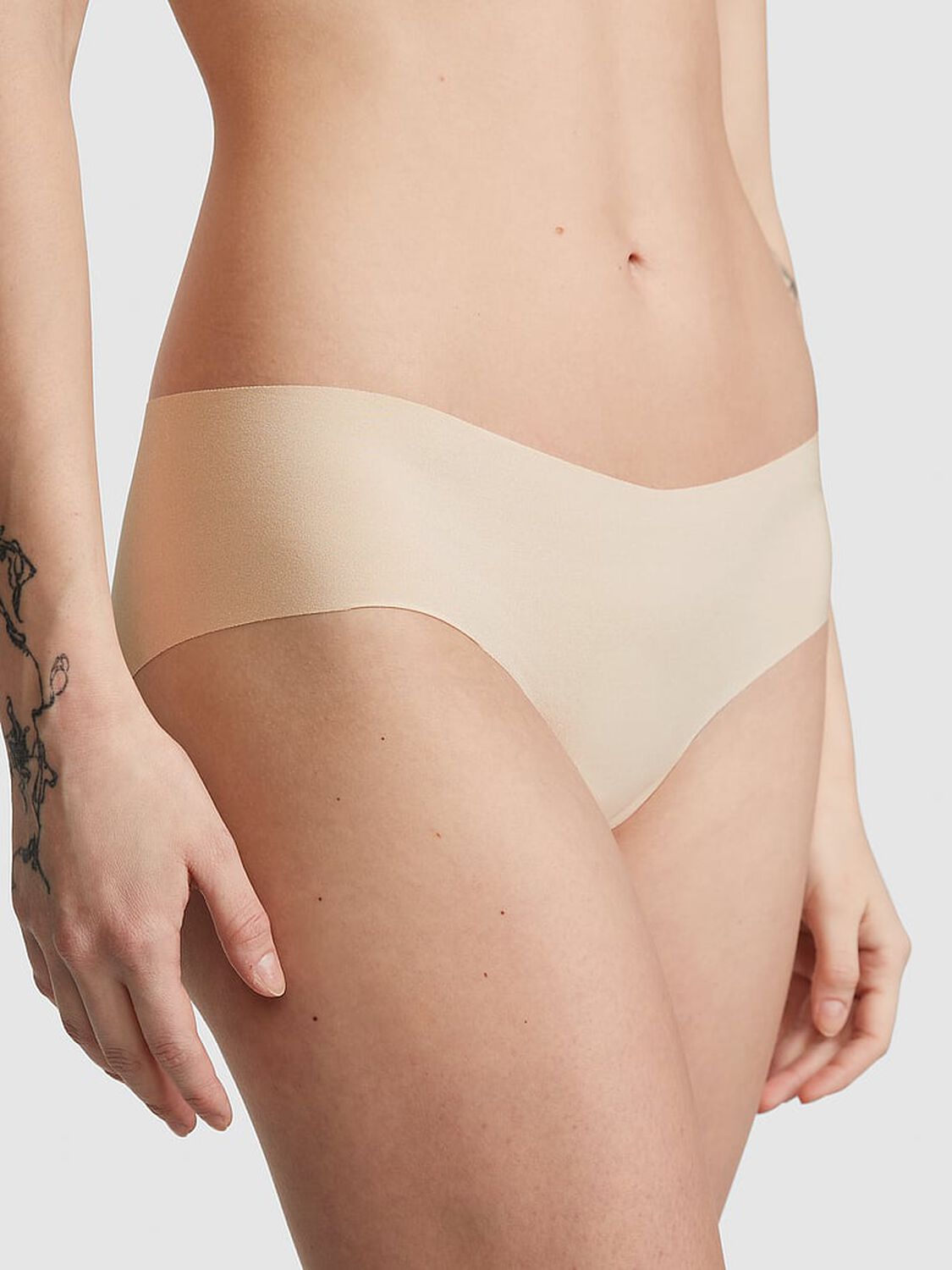 vs Pink No-Show Hiphugger Panty Marzipan 1 of 3 