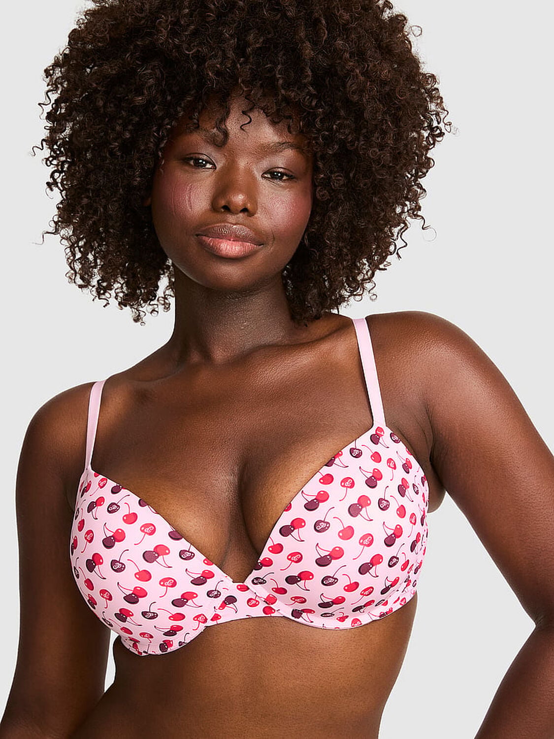 vs Pink Wear Everywhere&trade; Super Push-Up Bra 1 of 3 