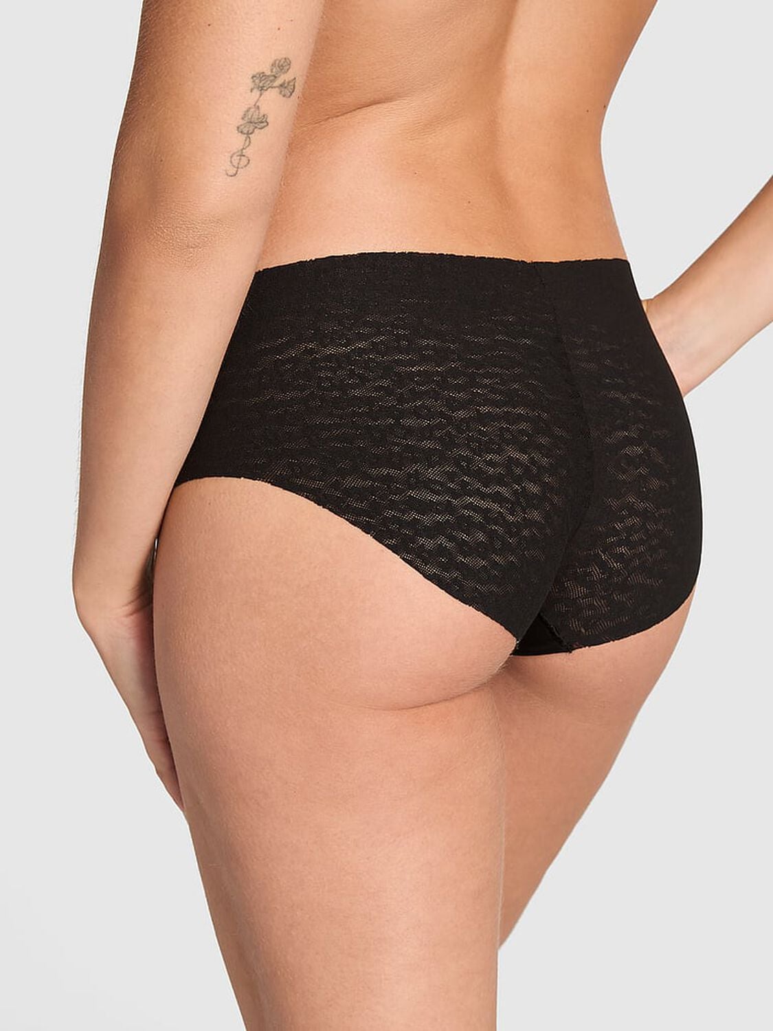 vs Pink No-Show Hiphugger Panty Black 2 of 3 