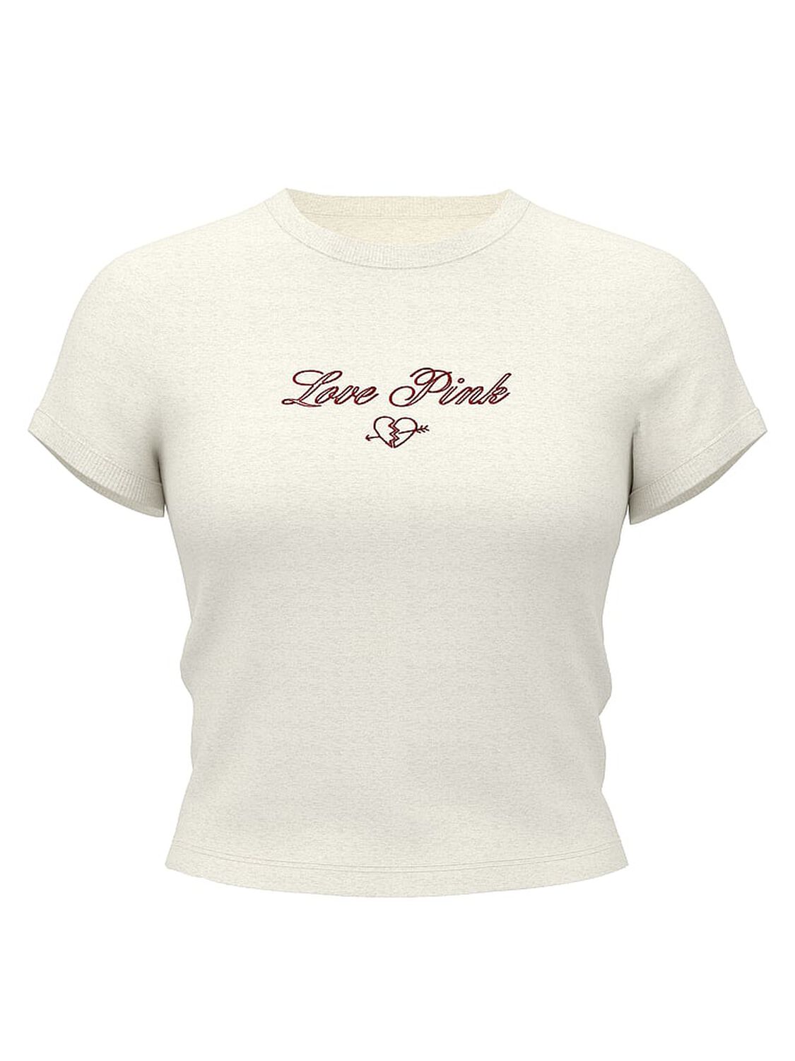 vs Pink Retro Cotton Tee Snow Heather Vday 3 of 3 