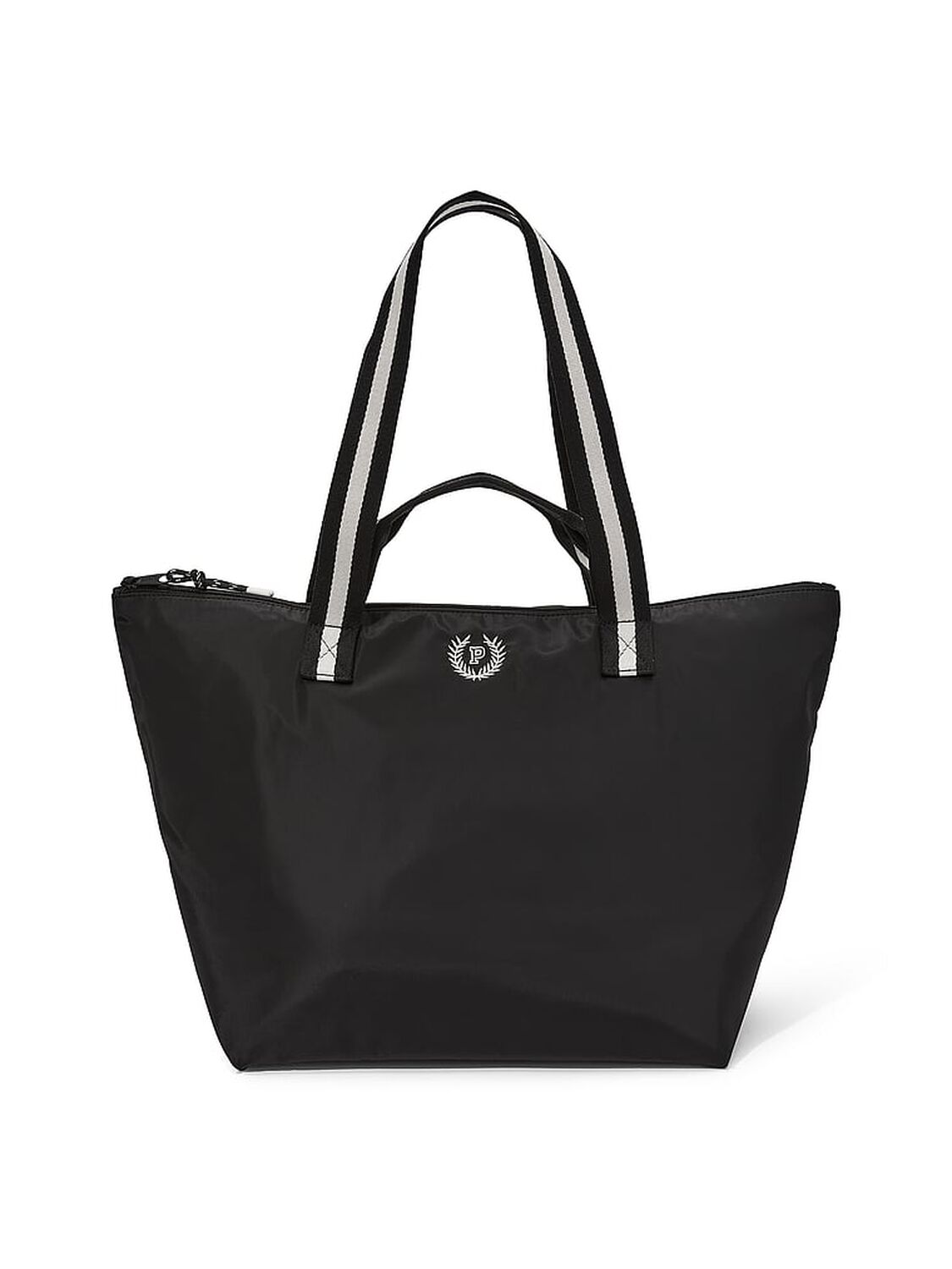 vs Pink Nylon Tote Bag Pure Black 1 of 4 