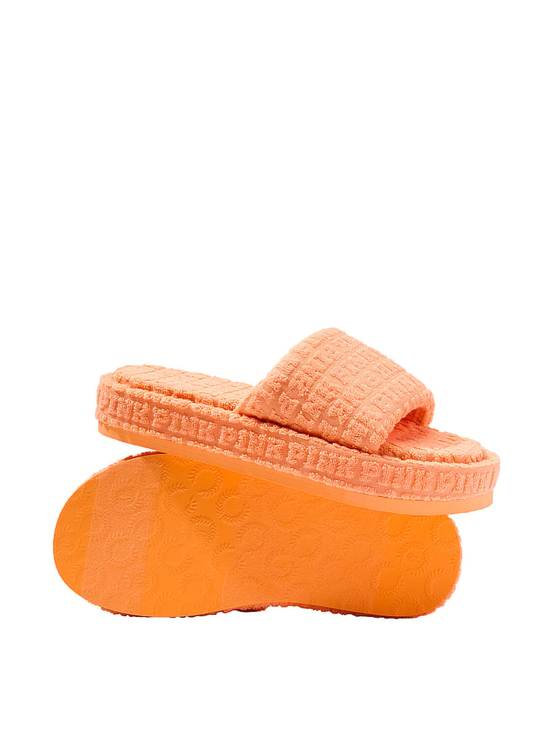 vs Pink Terry Slides Sweet Cantaloupe 2 of 2 