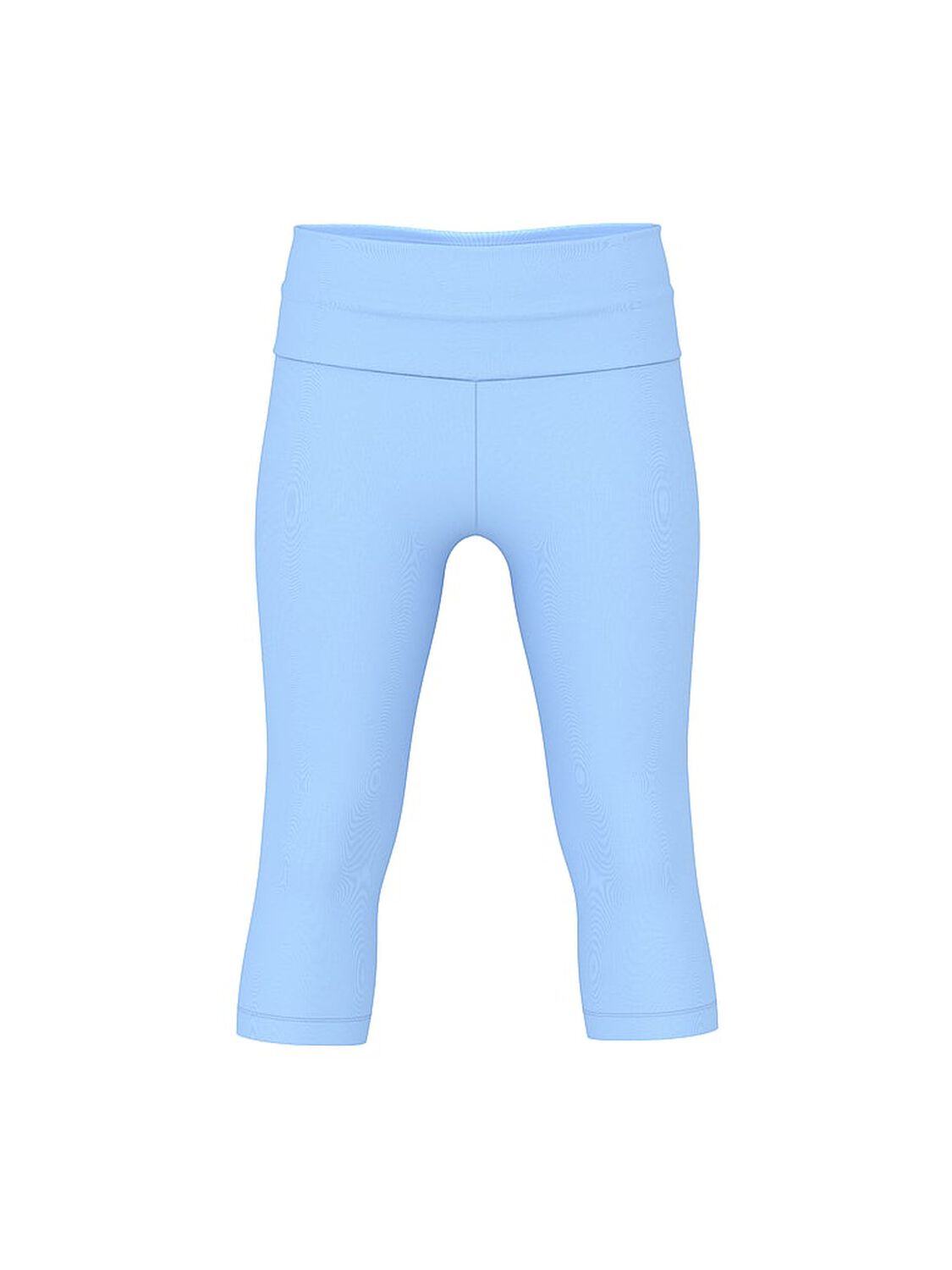 vs Pink All-Day Cotton&trade; Foldover Capri Leggings Blue Dancer 3 of 4 