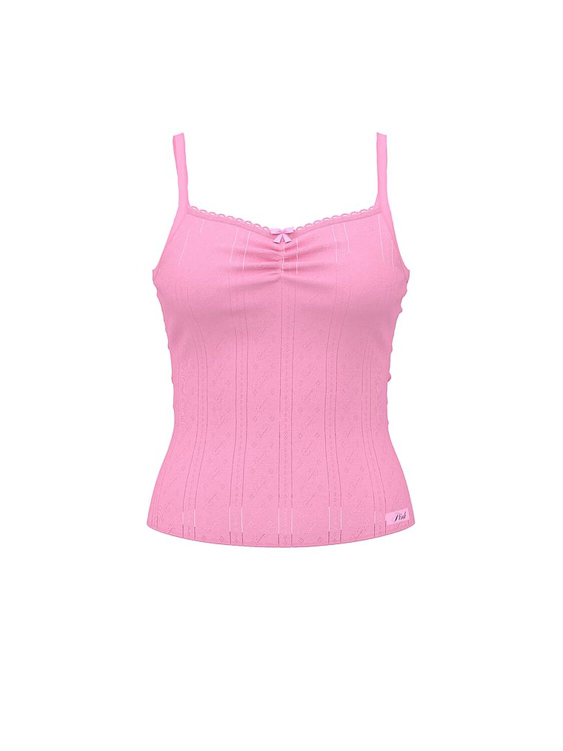vs Pink Pointelle Sweetheart Cami Pink Lollipop 3 of 3 