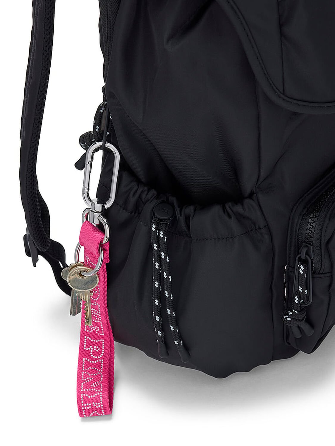 vs Pink Wristlet Strap Keychain Pink Twirl Love Pink 2 of 2 