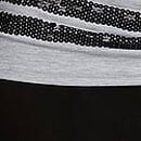 All-Day Cotton&trade; Foldover Flare Leggings, Pure Black, swatch