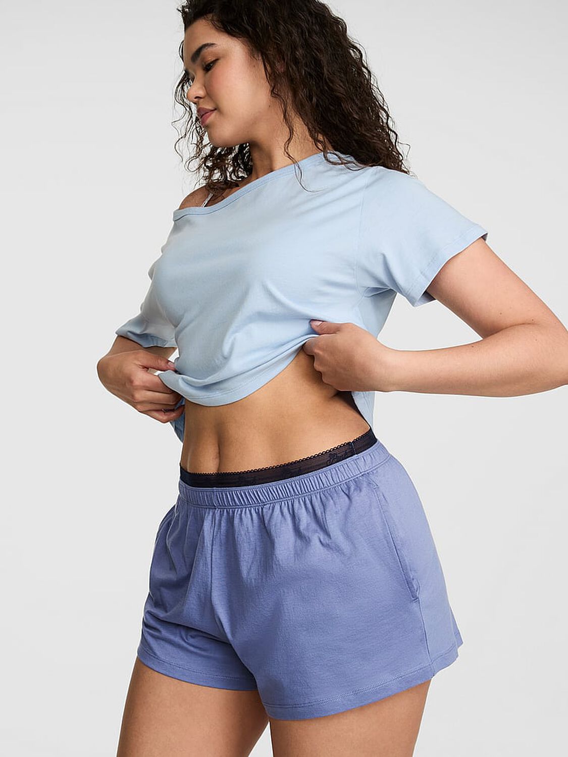 vs Pink Light as Air Jersey Shorts Dusty Iris 1 of 2 