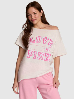 Campus Cotton&trade; Off-The-Shoulder Tee