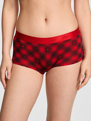 Logo Cotton Shine Boyshort Panty