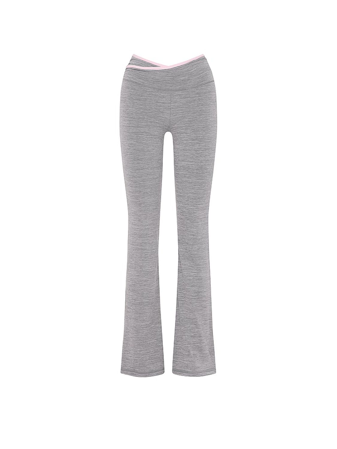 pink Pink PINK Relay&trade; Overlap-Band Flare Leggings Night Owl Grey 3 of 3 