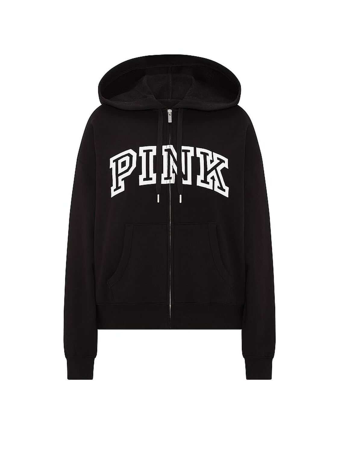vs Pink Campus Fleece&trade; Full-Zip Hoodie Black 3 of 3 