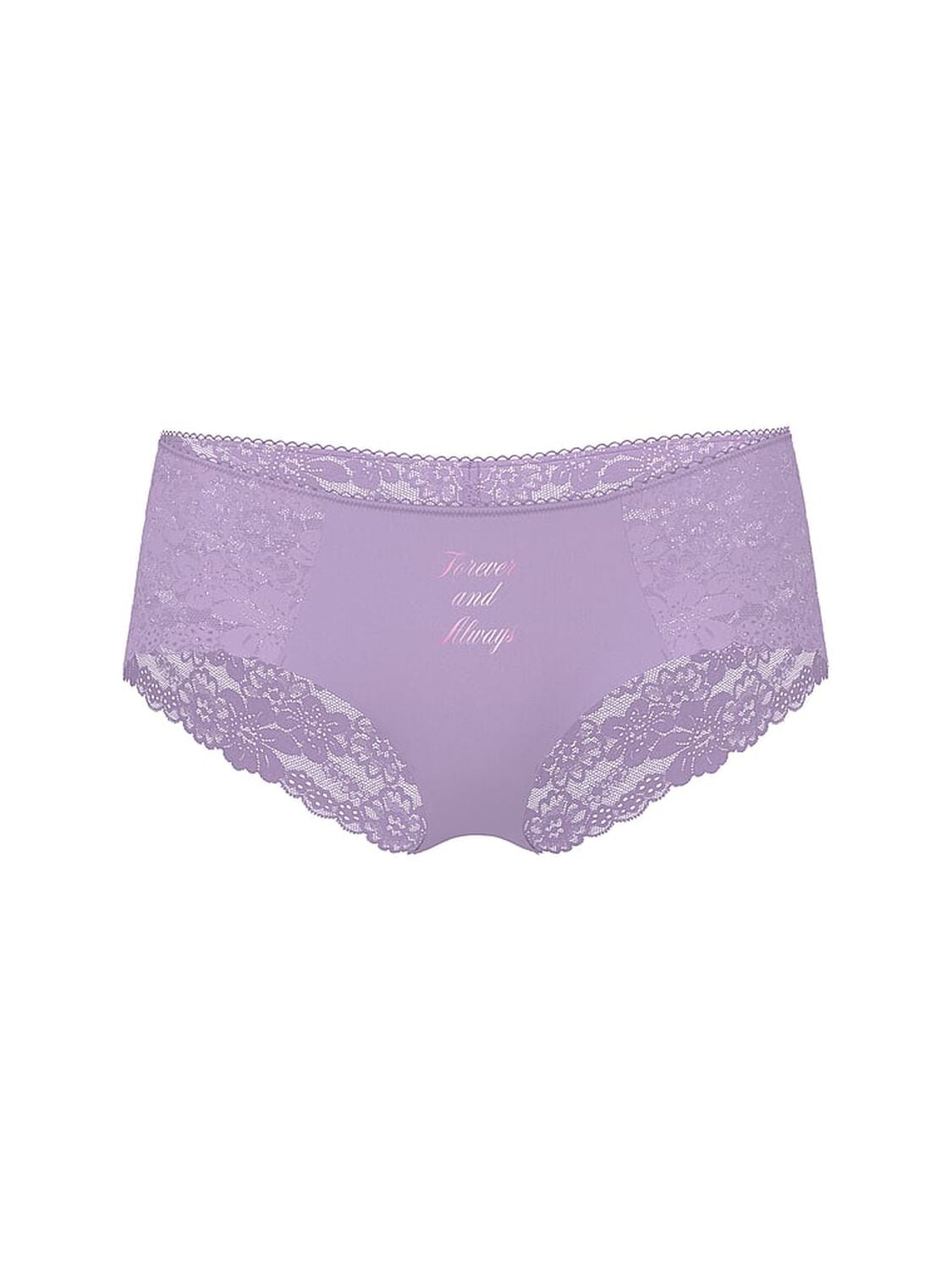 vs Pink No-Show Cheeky Panty Purple With Forever And Always Foil Graphic 3 of 3 