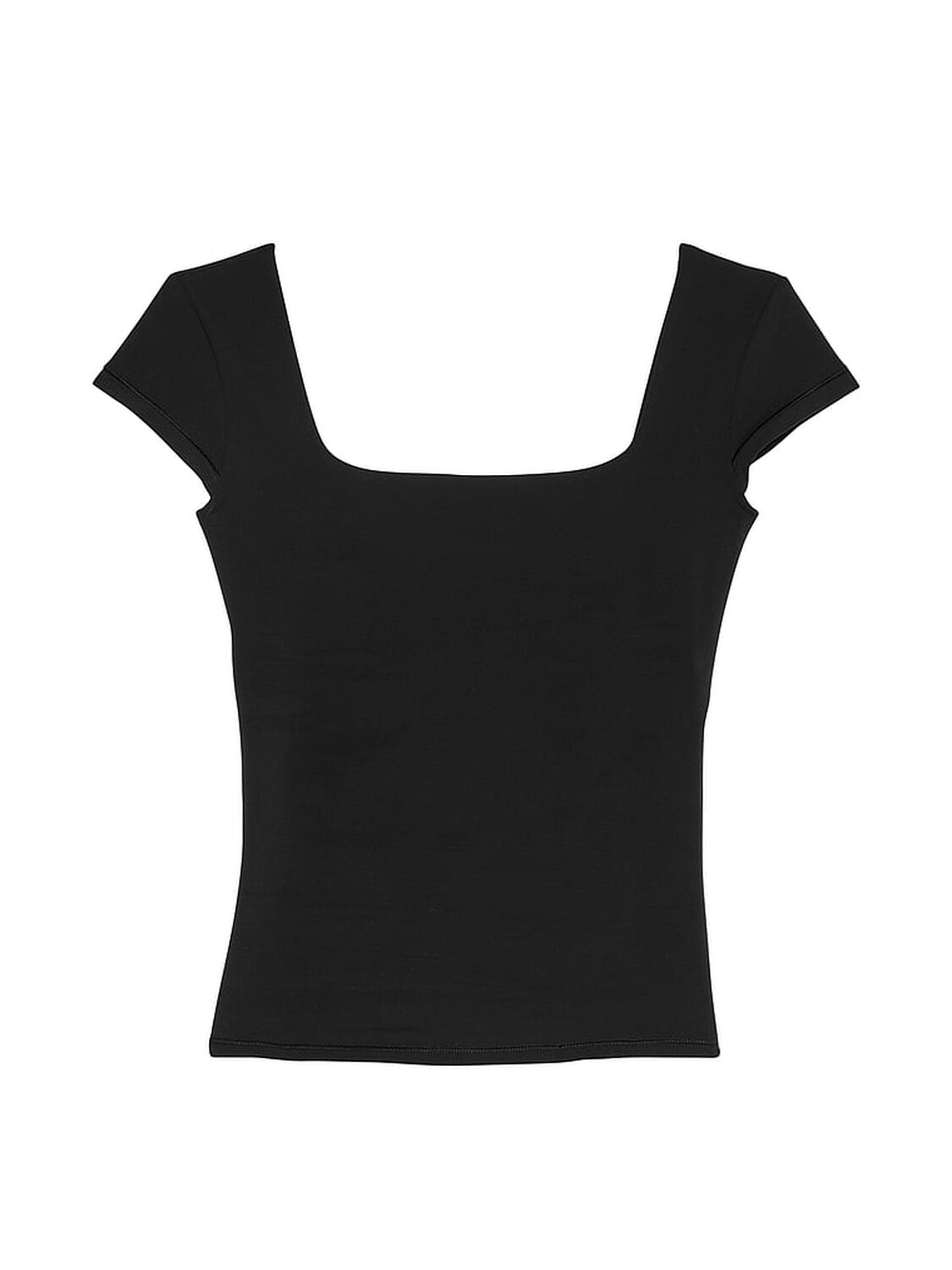 vs Pink Base Stretch Cap-Sleeve Tee Pure Black 3 of 3 