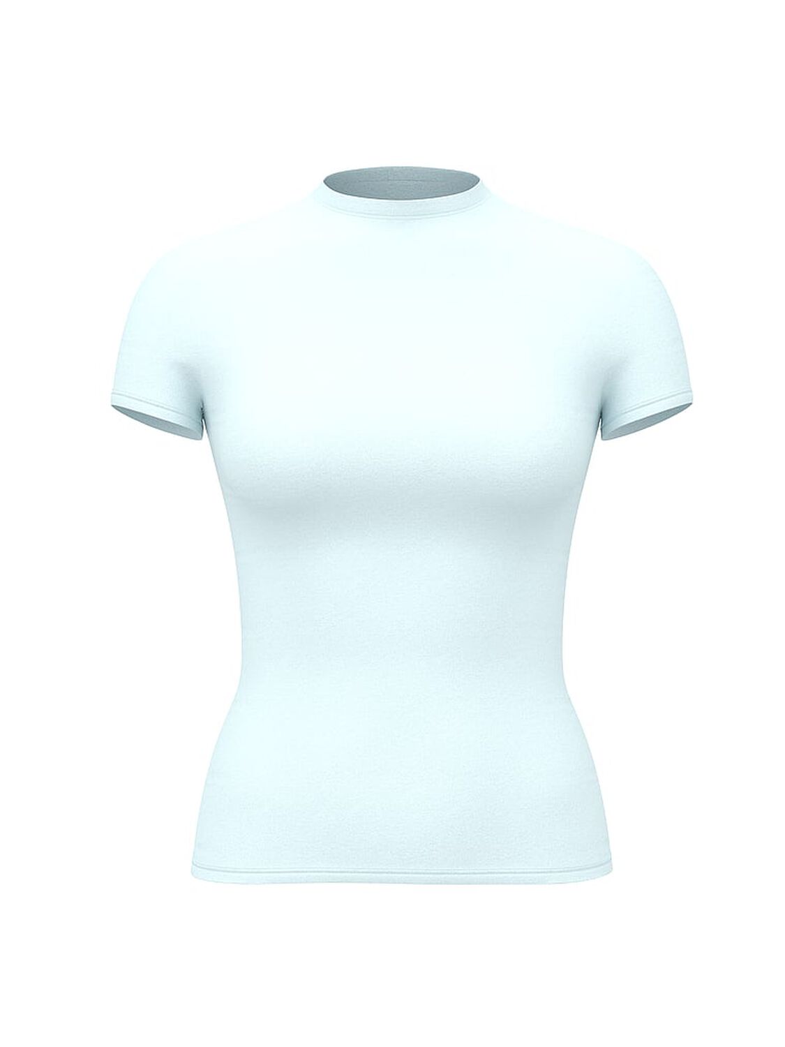 vs Pink PINK Base Stretch&trade; Short-Sleeve Tee Spray Blue 3 of 3 