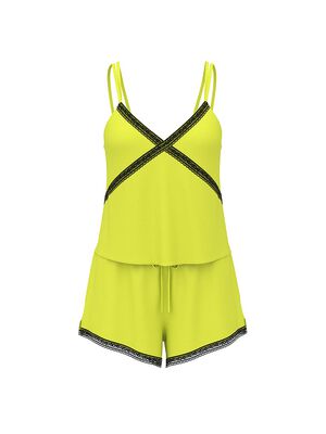 Wink Lace-Trim Tank & Shorts Set