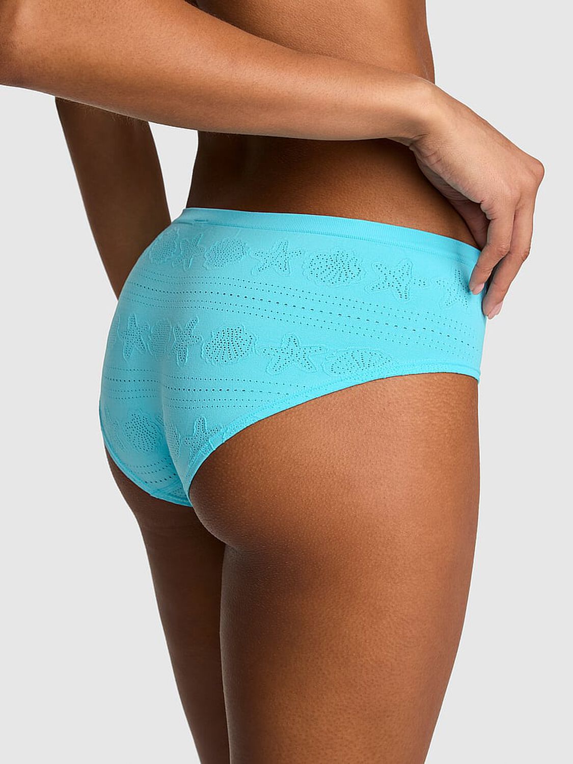 pink Pink Seamless Hiphugger Panty Aqua Chill 2 of 2 
